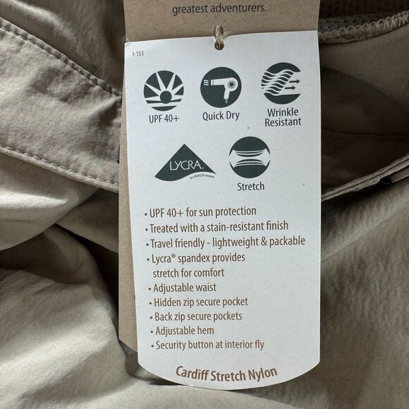 New Royal Robbins Cardiff Traveler Pant UPF 40+ Hiking Outdoor Women's Size 8 - Picture 4 of 12